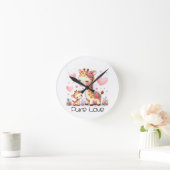 Pure Love ラウンド壁時計 (ホーム)