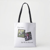Pure Love Pet Lover Custom Tote Bag トートバッグ (正面)