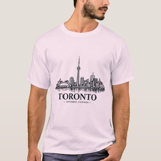 Pure North: トロント スカイライン アパレル Tシャツ (正面)