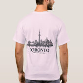 Pure North: トロント スカイライン アパレル Tシャツ (裏面)