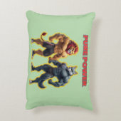 Pure Power – Strong Animal Muscle Cartoon Design アクセントクッション (裏面(縦))