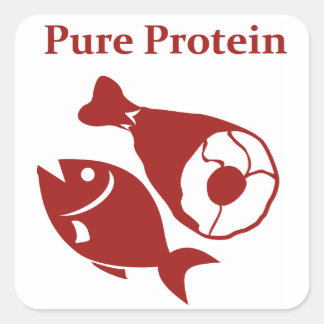 Pure Proteinデイステッカー スクエアシール