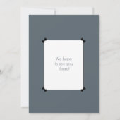 Pure Puppy | ブラックタイのエレガントなキュートなベビーシャワー 招待状 (裏面)