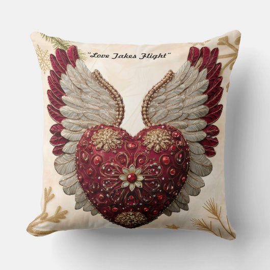 "Pure Romance Wings" クッション (正面)