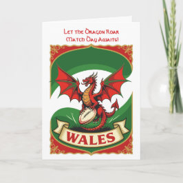 Pure Rugby Spirit Red Dragon Motif カード