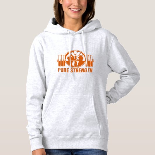 Pure Strength Logo Powerlifting - Édition Dorée Vê パーカ (正面)