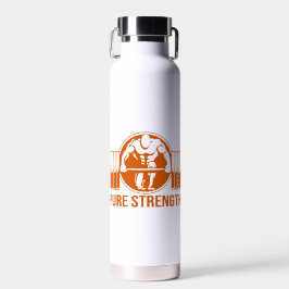 Pure Strength Powerlifting Logo – Gold Edition Gym ウォーターボトル
