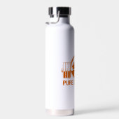 Pure Strength Powerlifting Logo – Gold Edition Gym ウォーターボトル (右面)