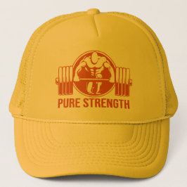 Pure Strength Powerlifting Logo – Gold Edition Gym キャップ
