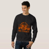 Pure Strength Powerlifting Logo – Gold Edition Gym スウェットシャツ (正面フル)