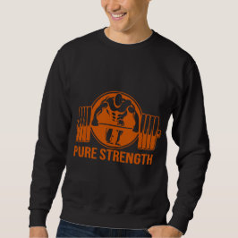 Pure Strength Powerlifting Logo – Gold Edition Gym スウェットシャツ