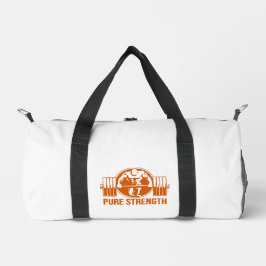 Pure Strength Powerlifting Logo – Gold Edition Gym ダッフルバッグ