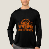 Pure Strength Powerlifting Logo – Gold Edition Gym トライブレンドTシャツ (正面)