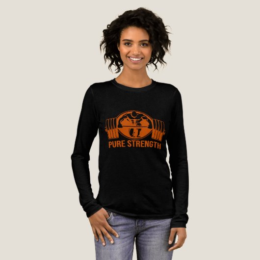 Pure Strength Powerlifting Logo – Gold Edition Gym トライブレンドTシャツ (正面全体)