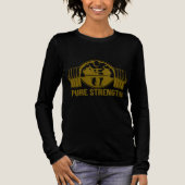 Pure Strength Powerlifting Logo – Gold Edition Gym トライブレンドＴシャツ (正面)
