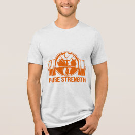 Pure Strength Powerlifting Logo – Gold Edition Gym トライブレンドTシャツ