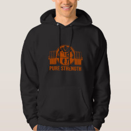 Pure Strength Powerlifting Logo – Gold Edition Gym パーカ