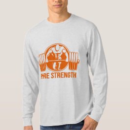 Pure Strength Powerlifting Logo – Gold Edition Gym Tシャツ