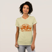 Pure Strength Powerlifting Logo – Gold Edition Gym Tシャツ (正面フル)