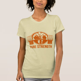 Pure Strength Powerlifting Logo – Gold Edition Gym Tシャツ