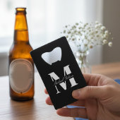 Pure White | Personalized Monogram Groomsmen  クレジットカード栓抜き