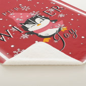 Pure Winter Joy w/ Penguin and Snow Sherpa Blanket シェルパブランケット (3/4)