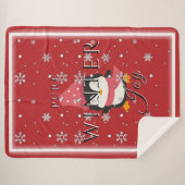 Pure Winter Joy w/ Penguin and Snow Sherpa Blanket シェルパブランケット (正面(横))