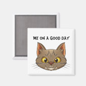 Purectricly Peace：猫顔 マグネット (正面/裏面)