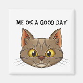 Purectricly Peace：猫顔 マグネット (正面)