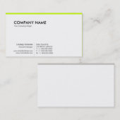 PurePro No11緑鮮やか 名刺 (正面/裏面)