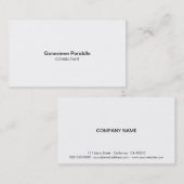 PurePro No7BはシンプルなプロフェッショナルB&Wを嘆きます 名刺 (正面/裏面)