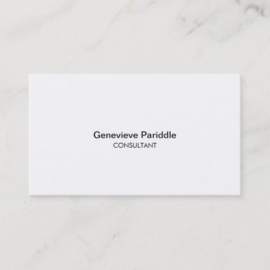 PurePro No7BはシンプルなプロフェッショナルB&Wを嘆きます 名刺 (正面)