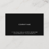 PurePro No8Bの白のモノグラム 名刺 (裏面)