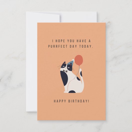 Purfect日誕生日カード (正面)
