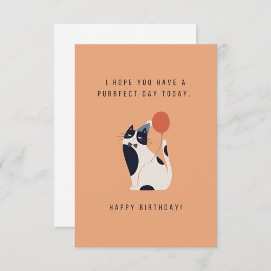 Purfect日誕生日カード (正面/裏面)