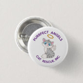 Purfect Angels Cat Rescueピンボタン 缶バッジ (正面&裏面)