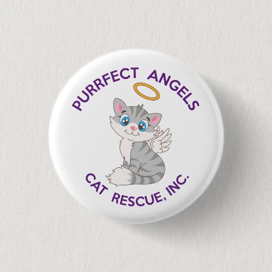 Purfect Angels Cat Rescueピンボタン 缶バッジ (正面)