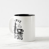 Purfect Brew：お茶と猫が大好き ツートーンマグカップ (正面左)