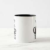 Purfect Brew：お茶と猫が大好き ツートーンマグカップ (中央)