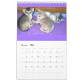 Purfect Cat Calendar -任カスタマイズ意の月と年 カレンダー (2月 2026)