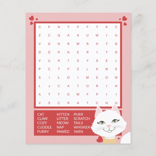 Purfect Cat Kids Valentine's Dayカード (裏面)