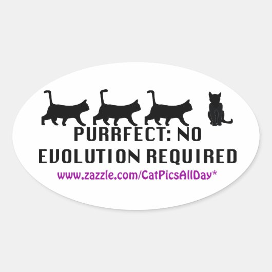 Purfect Evolution Promoステッカー 楕円形シール (正面)