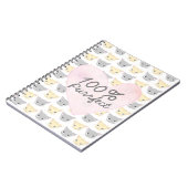 Purfect Kitten Pattern Notebook ノートブック (左側)