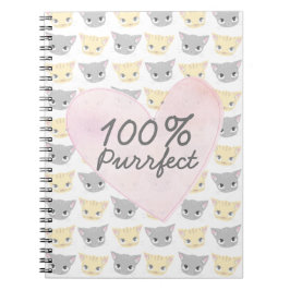 Purfect Kitten Pattern Notebook ノートブック