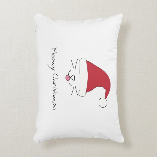 Purfect Meowyのクリスマスの装飾用クッションのクリスマスのプレゼント アクセントクッション (正面(垂直))
