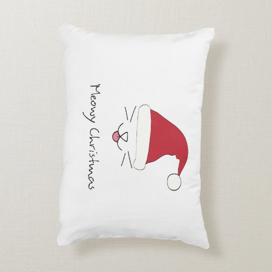 Purfect Meowyのクリスマスの装飾用クッションのクリスマスのプレゼント アクセントクッション (裏面(縦))