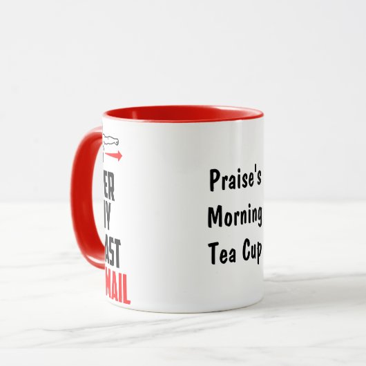 Purfect Morning - Per My Last Email Mug マグカップ (正面左)