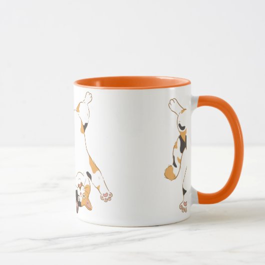 Purfect Sip: Brown Cat Mug for猫好き マグカップ (右)