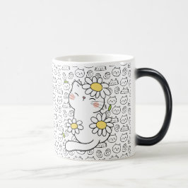 Purfect Sip: Brown Cat Mug for猫好き モーフィングマグカップ
