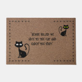 Purfect Welcome: Cat-Themed Doormat ドアマット (正面)